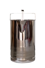 Recipient inox cu flotor pentru masurarea laptelui - 20 litri