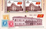 ROMANIA 2022 ZIUA MARCII POSTALE ROMANESTI 2 serii cu bordura ilustrata 2377 MNH, Nestampilat