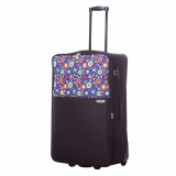 Troler Neo Negru Cu Print 74X45X26 Cm 1177 ComfortTravel Luggage, Ella Icon