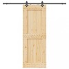 Ușă glisantă cu set de feronerie 85x210 cm, lemn masiv de pin
