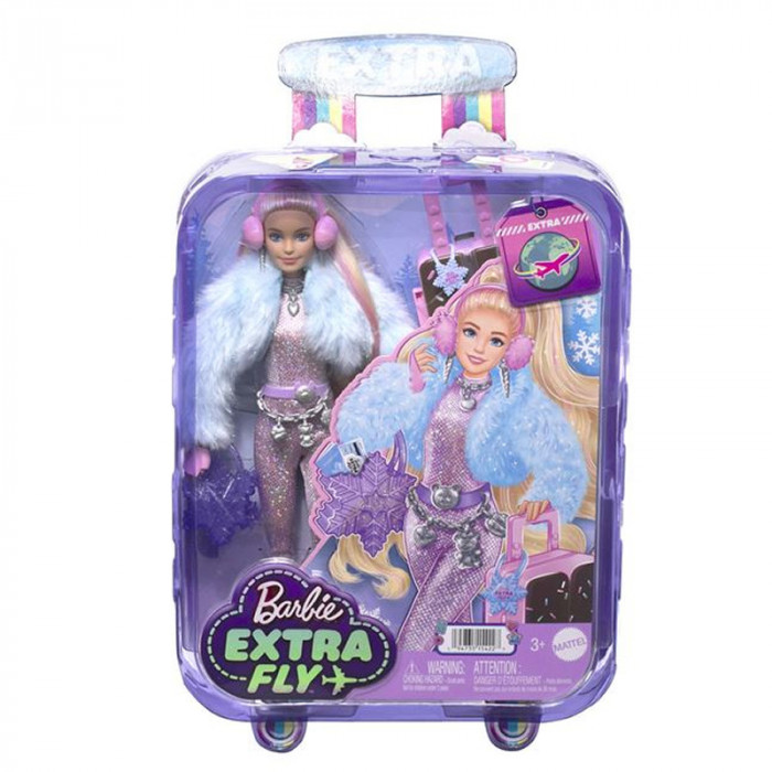 Barbie Papusa Extra Fly, accesorii incluse, 3 ani+