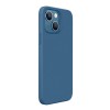 Husa compatibila cu apple iphone 14 plus, matte efect, camera ultra safe, htpmag, blue