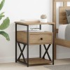 VidaXL Dulap de noapte stejar artizanal 40 x 42 x 55 cm Lemn compozit 881883