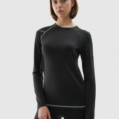 Lenjerie termoactivă de skitour (bluză) pentru femei - neagră