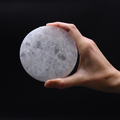 Platou de Selenit pentru purificarea bijuteriilor si a cristalelor foto