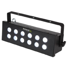 Stroboscop matricial controlat DMX, reglaj viteza flash-uri, 12 LED-uri albe foto