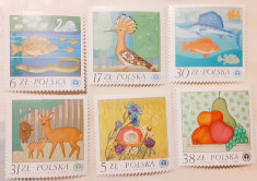 Polonia 1983 fauna, fructe natura SERIE 6v mnh foto