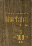 1577SPN Fabrica de mobilă Libertatea Cluj, 100 ani, 1870-1970, de S Chiorean, Gh Cosac și L Vajda, 1970, Cluj