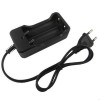 Incarcator Pentru 2 Acumulatori 18650 , Afisare LED , Oprire Automata , Negru
