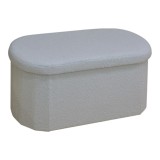 Cumpara ieftin Taburet Otto cu spatiu de depozitare, , Stil Modern, Material Boucle Ivory, Dimensiuni 76x38x38cm