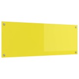 vidaXL Spate de bucătărie Galben 110 x 40 x 0,6 cm sticlă securizată 42001316
