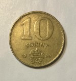 Moneda 10 Forint din Ungaria an 1989