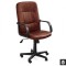 Scaun birou HM Denzel, Piele ecologica, Directorial, Mecanism balansare, Inaltime ajustabila, 102 kg, Maro