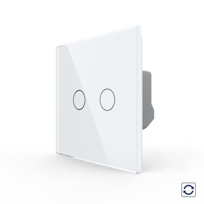 Intrerupator Dublu cu Revenire, Contact Uscat cu Touch LIVOLO - Serie Noua SmartElectro IntelligentHouse foto