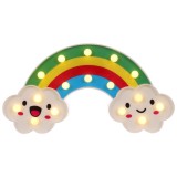 Lampa de Veghe cu Lumina Ambientala cu 16 Becuri LED Lumina Calda - Curcubeu cu Lumini, Multicolor, Original Deals