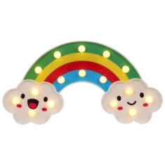 Lampa de Veghe cu Lumina Ambientala cu 16 Becuri LED Lumina Calda - Curcubeu cu Lumini, Multicolor, Original Deals