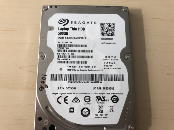 HARD DISK LAPTOP HDD 500GB Seagate SATA2 5400rpm 2,5inch 100% VIATA