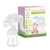Pompa San Manuala EASYCARE BABY Portabila, Antireflux, Fara BPA, 4 Niveluri + Biberon, Tetina Silicon
