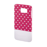 Carcasa Lovely Dots Samsung Galaxy S6 Hama, Roz/Alb, Plastic