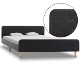 Cumpara ieftin Cadru de pat, gri inchis, 140 x 200 cm, panza de sac