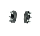 Set 2 Distantiere compatibile Renault / Dacia Duster I / II 5x114.3 20mm negre cu piulite M12x1.5 (66.1)