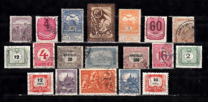 A7 T5 12 - Timbre foarte vechi - Ungaria