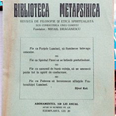 Biblioteca Metapsihica Anul III Numarul 3 Noiembrie 1935