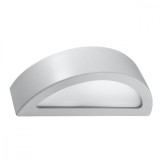 Lampă De Perete Atena Gri Ceramică/Sticlă 1 Bec Semicircular Modern De Interior