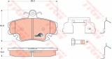 Set placute frana,frana disc RENAULT CLIO II (BB0/1/2, CB0/1/2) (1998 - 2005) TRW GDB1634