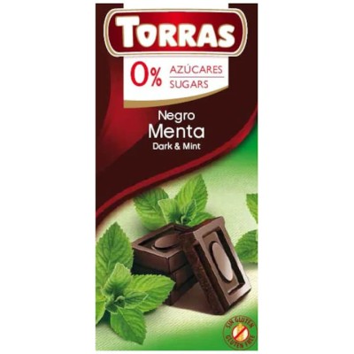CIOCOLATA NEAGRA CU MENTA 75GR foto