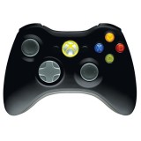 Controller Original Wireless Xbox 360 Negru Xbox 360, Second-Hand