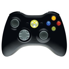 Controller Original Wireless Xbox 360 Negru Xbox 360, Second-Hand