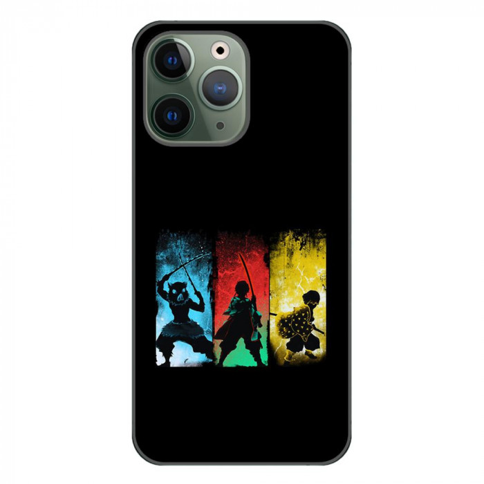 Husa compatibila cu Apple iPhone 11 Pro Silicon Gel Tpu Model Demon Slayer Team