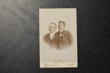 Fotografie CDV Atelier Ravasz Imre Aradon Arad doi barbati