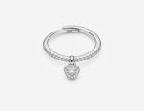 Cumpara ieftin Inel Reglabil din Argint 925 cu Pandantiv Inima E i Zirconiu , Colectia Sweetheart