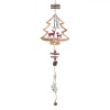 Decorațiune Crăciun, Lemn, Brad, Ren, Clopoței, Lungime 57cm, Lățime 16cm, Maro, Oem