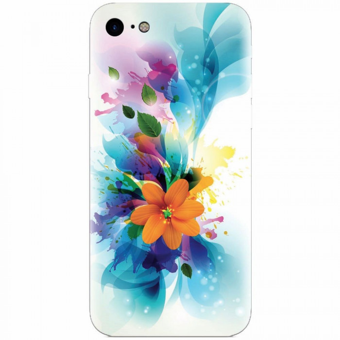 Husa silicon pentru Apple Iphone 6 / 6S, Flower 011