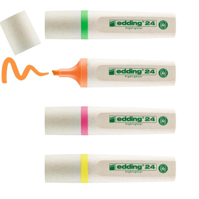 Set 4 markere Edding ecoline, varf 2, 5 mm, multicolor foto