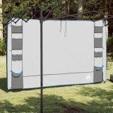 vidaXL Organizator de cort suspendat cu depozitare Gri 320 x 182 cm