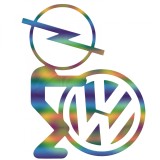 Cumpara ieftin Sticker Opel On Volkswagen
