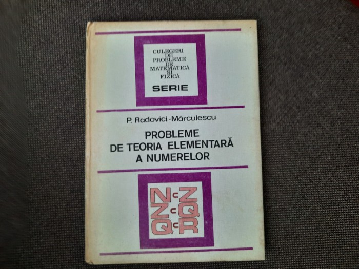 PROBLEME DE TEORIA ELEMENTARA A NUMERELOR, P. RADOVICI RF18/2