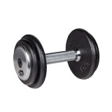 Gantera fixa 7,5 kg inSPORTline din fonta pentru antrenamente de forta