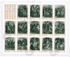 ✅Ras Al Khaima 1972 &quot; Patimile lui Isus&quot;, serie bloc 14v. ,Mi. 687/700A,stampilat