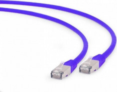 Cablu FTP Gembird Patchcord Cat 6A LSZH 1m Mov foto