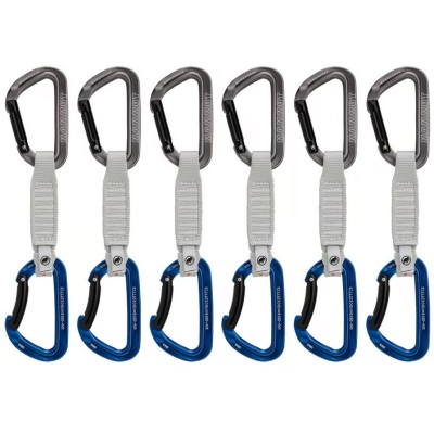Set bucle echipate MAMMUT Workhorse Keylock 12cm 6-Pack blue foto