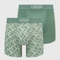 Levi's boxeri 2-pack barbati, culoarea verde