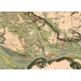Harta Romaniei Meridionale &ndash; Turnu si imprej., 1864, 50x70cm, reproducere