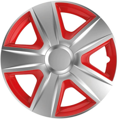 Capace roti auto Esprit SR 4buc - Argintiu/Rosu - 15&amp;#039;&amp;#039; VER1520SR foto