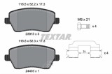 Set placute frana TEXTAR 2397302