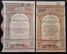 Lot 2 actiuni ani diferiti fabrica LETEA , titlu , actiune , 1926 , 1939